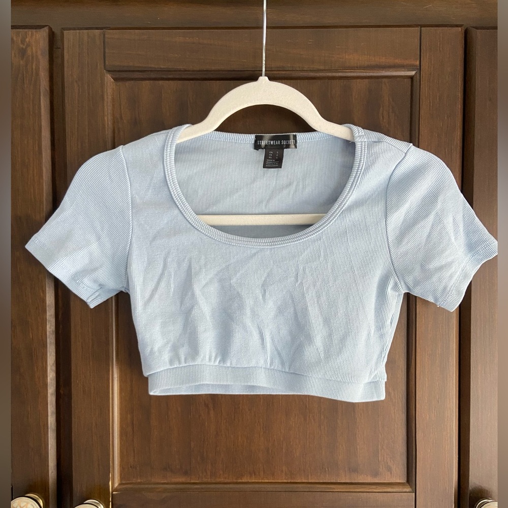 Small Streetwear Society blue crop top